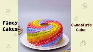 Melted Chocolate Cake Decorating by M&M Candy