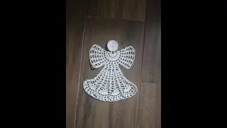 Horgolt angyal karácsonyra