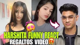 Harshita Funny React 😅 On Regaltos Video 😂 Regaltos Omegle Ometv