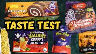 Taste Testing Random Halloween Sweets and Snacks 👻🎃💀