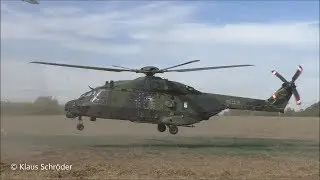 Schneller Adler 2018- NH 90 Landung und Start