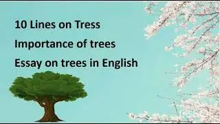 10 lines on trees# Essay on trees # Essay on trees in English # Tree 🌲🌴# ಮರ # पेड़