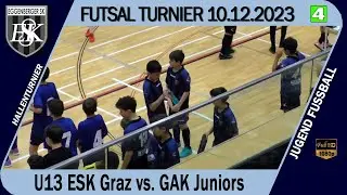 Panthera FUTSAL Turnier U13 ESK Graz vs. GAK weiß vom 10.12.2023