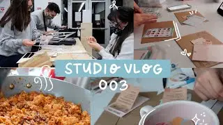[ STUDIO VLOG 03 ] Laser cutting, Packing orders, and Cooking