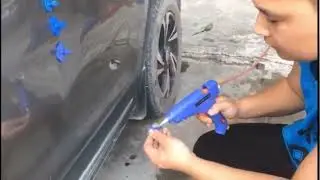 Auto Paintless Dent Repair Tools EU Plug Glue Gun Car Dent Repair Kit De