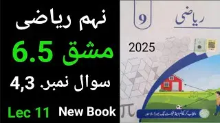 9Th Class Math New Book 2025 Exercise 6.5  Urdu Medium || Class 9 Maths Exercise 6.5 Q3,q4