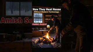 How the Amish Heat Homes Without Electricity #shorts #amishlifestyle #amishsecrets #amish