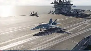 F/A-18C Hornet Case I Carrier Landing in DCS World USS John Stennis