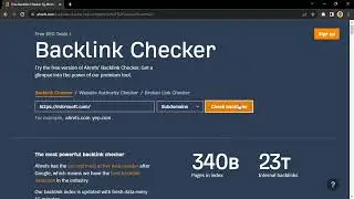 How to Use Backlink Checker on Ahrefs Free SEO Tools | Ahrefs | Pearl Lemon #ahrefs #backlinking