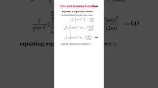 Beta and gamma function| legendre' s Duplication formula| part-3#mathematics#maths #engineering#bsc