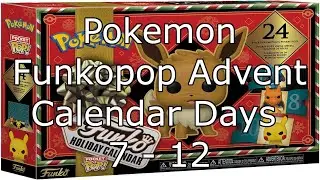 Pokemon Funkopop Advent Calendar Days 7 - 12 #pokemon #christmas #funkopop