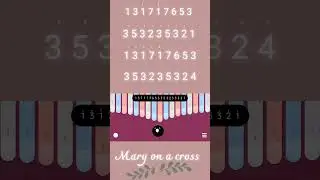 Mary on a cross -keylimba app tutorial 🌿 | Easy tabs cover