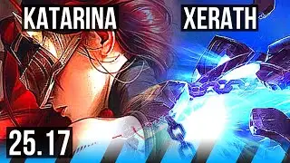 KATARINA vs XERATH (MID) | 7/1/3 | KR Diamond | 25.17