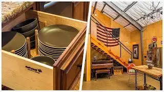 75 Orange Gray Floor Kitchen Design Ideas You'll Love ♡