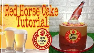Red Horse Cake Tutorial | Red horse beer cake