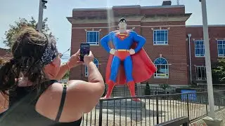 Iron Butt ride to see Superman in Metropolis, Ill. @harleydavidson @farmingbiker