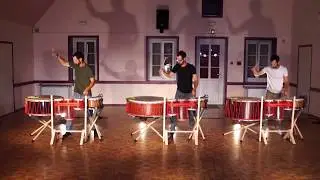 Les Tambourguignons. Etude n&deg;5 ( Frogs on the storm )
