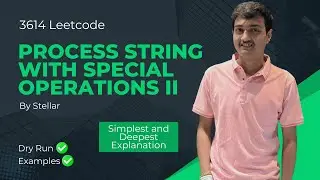 3614. Process String with Special Operations II | Leetcode Weekly Contest 458 | String, Reverse iter