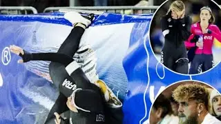 Dutch speed skater Jutta Leerdam fell during her signature 1000m race at the Dutch Olympic Trials!