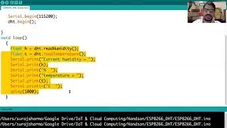 NodeMCU | DHT Sensor | Thingspeak | Firebase | Upload Sensor data to cloud