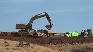 CAT 390F Excavator 745 Articulated Haul Truck