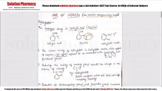 Class (74) Structure Activity relationship (SAR) of NSAIDs | Medicinal Chemistry 01 | B.Pharmacy