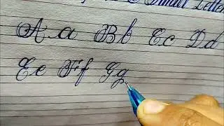 Learn cursive capital and small letter A to Z | #handwriting #calligraphy #calligrphylearning 