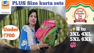 💞Amazon Plus Size Haul//Republic day sale is live//3XL to 6XL//Plus Size 💞