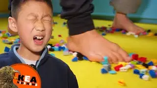 Barefoot Lego Race at LEGO World Play Day!