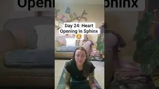 31-Day #NervousSystemReset | Day 24: #HeartOpening in Sphinx 🦁  #Shorts