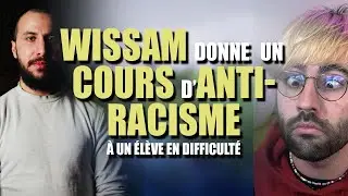 Wissam donne un cours d'anti-racisme à un élève en difficulté