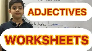 Underline Adjectives||Find Adjectives|| Adjectives Worksheets|| #grammar #adjective #adjectives