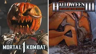Happy Halloween Fatality 🎃 Mortal Kombat 1 & Halloween 3 Comparison