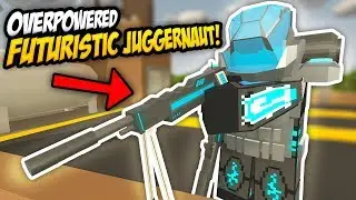 OVERPOWERED FUTURISTIC JUGGERNAUT AGAINST THE SERVER - Unturned PVP | Defend The Roof!
