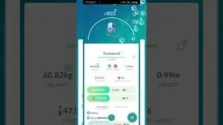 Evolution of Tentacool into Tentacurel in pokemon go |Pok&eacute;mon GO |#shorts #ANYTHINGMAKERS #pokemongo