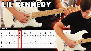 lil kennedy (LIL PEEP) GUITAR TUTORIAL in 1 minute !