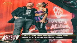 David Nalbandian, Marcela Tinayre y Khea vieron juntos  partido del Miami Open: la intimidad del enc