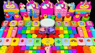 Радужный слайм Микс АСМР 🌈 | Единорог, Pop It и приятные звуки слизи | Странно расслабляющие видео