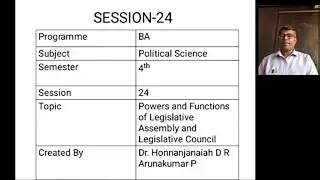 POWERS AND FUNCTIONS OF LEGISLATIVE ASSEMBLY AND LEGISLATIVE COUNCIL