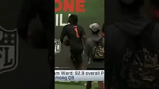Cam Ward showing off his hands at Miami Hurricanes Pro Day