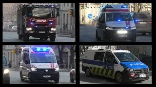 Compilation of Emergency Vehicles Responding in Estonia. Alarmsõidukid Eestis Märts 2025