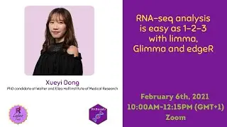 R-Ladies Tunis : RNA-seq analysis is easy as 1-2-3 with limma, Glimma and edgeR by Xueyi Dong