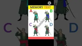 Zoro Memory Test #79 | Riddles And puzzles For Iq Test | #shorts