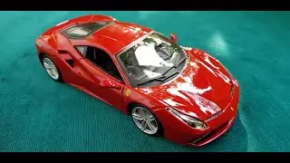Ferrari 488 GTB Unboxing Bburago Race and Play in scale 1:24