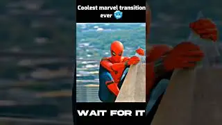 Coolest marvel transition ever 🥶 Wait for it #shorts #marvel #transition