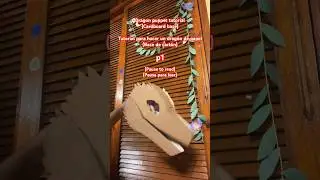 Dragon puppet (cardboard base) tutorial!