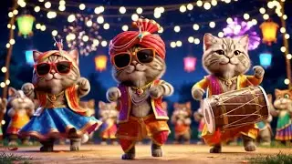 Cat & Dog Bhangra Dance | 3 Punjabi Cats Steal the Show! 🐱🐶💃 #BhangraBeats