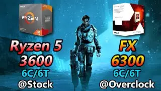 Ryzen 5 3600 SMT Off @Stock (2019) vs AMD FX 6300 @OC (2012) | 1080p 1440p PC Gaming Benchmark