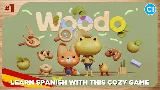 🪵 LEARN SPANISH for BEGINNERS with this IMPRESSIVE Cozy Game!! | Comprehensible Input with Woodo #1