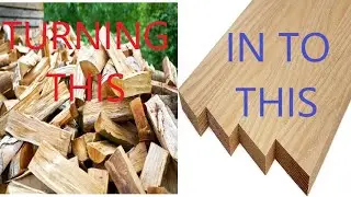 Turning Firewood in to useable wood without a bandsaw!